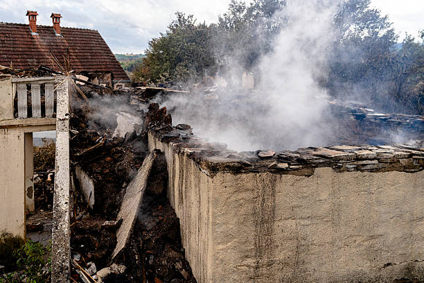 Professional Fire Damage Removal technician working in Fulton, TX